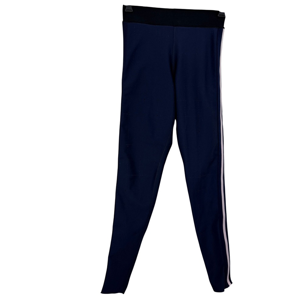 Ultracor Leggings Womens Large Navy Blue Side Stripe High Quiltline Perforated